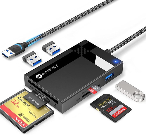 Lector De Tarjetas De Memorias Usb 3.0 Adaptador 7 En 1