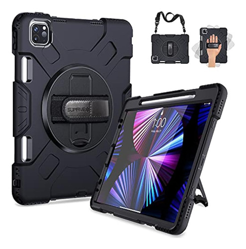 Supfives iPad Pro 11 Case 2021 Con Portalápices, Protector M