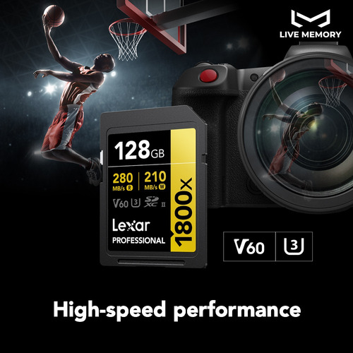 Lexar Tarjeta De Memoria 1800x Uhs-ii 270mb/s C10, U3, V60