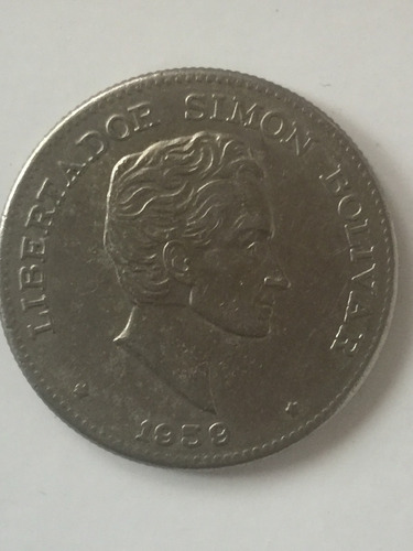 Escasa Moneda Con Error (giro) 50 Centavos De Col. De 1959