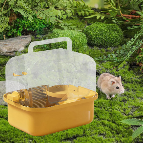 Hámster Cage Pet Hábitat De Mascotas De Jaula De Amarillo
