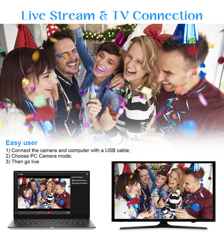 Videocámara 4k, Cámara Web, Transmisión En Vivo De Youtube,