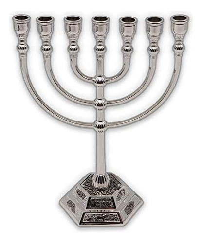 Menorah De 7 Ramas Tradicional, Candelabros Judíos Jer...