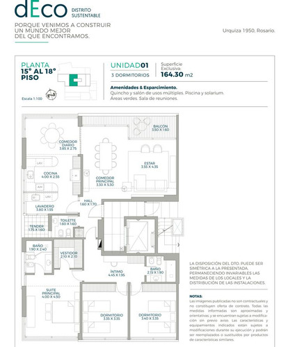 Urquiza 1900 - Departamento Premium En Venta De 3 Dormitorios En Rosario