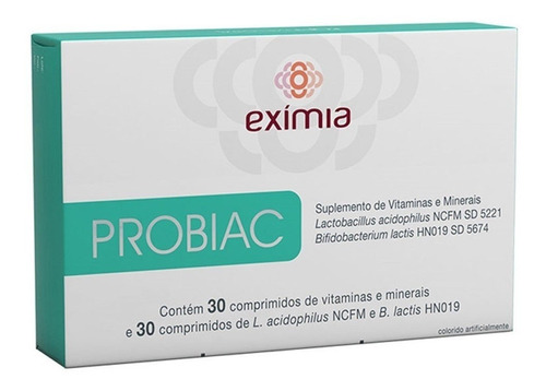 Suplemento Vitamínico Exímia Probiac Com 60 Comprimidos