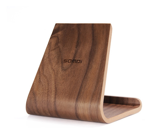 Samdi - Soporte De Madera Para Tablet (madera De Nogal)