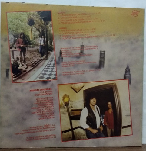Imagen 2 de 4 de Moro-satragni- Lp Como Nuevo- Excelentes Condiciones 1983
