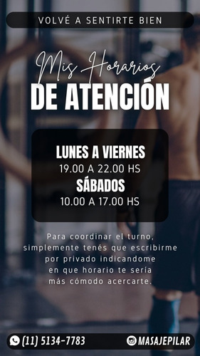Imagen 3 de 5 de Masajista Masculino Pilar