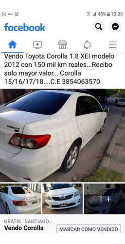 Toyota Corolla 1.8 Xei Mt 136cv 2012
