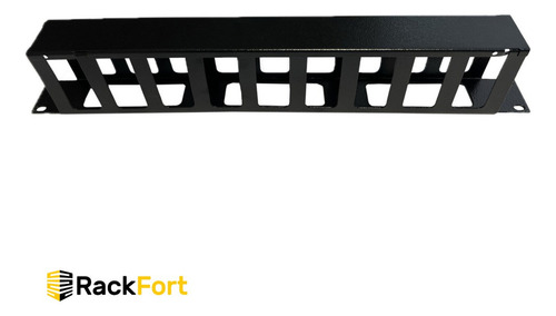Guia Cabo 1 U X 80mm Para Rack Servidor Padrão 19 Polegadas Cor Preto