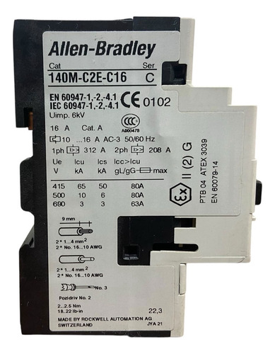 Allen Bradley 140m-c2e-c16 Serie C C3