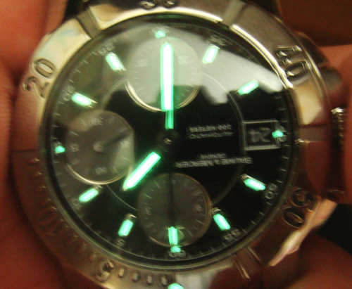 Baume & Mercier Capeland-s Chrono Para Canhotos Raridade !!!