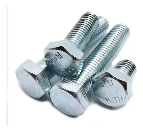 Tornillo Hexagonal Galvanizado M12x1.75 - 35mm (50 Piezas)