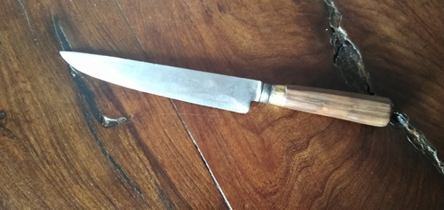 Antiguo Cuchillo Criollo Mailhos Cazador Al Filo Gran Botón