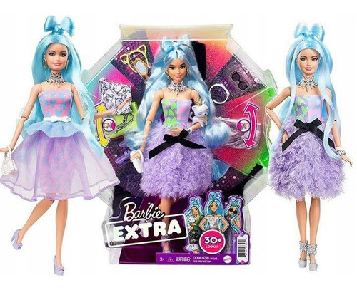Muñeca Barbie Extra Deluxe Articulada +30 Looks Y Su Mascota