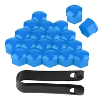 Comprar Funda Protectora Azul Para Coche, 20 Piezas, 21 Mm, Tuerca,