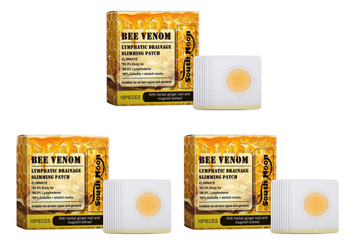 Parche Adelgazante De Drenaje Linfático C/veneno De Abeja 3u