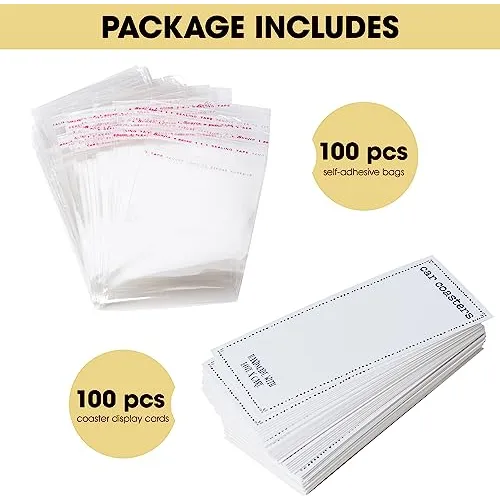 100 Piezas De Envoltura Vender Posavasos Automóviles, ...