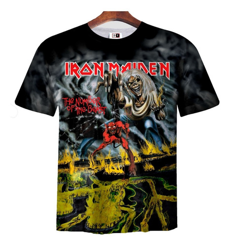 Remera Zt-0876 - Iron Maiden The Number Of The Beast