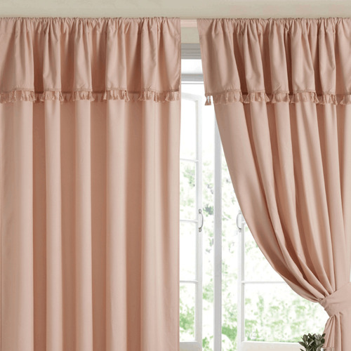 Cortinas De Ambiente Con Bandeaux Y Borlas Decorativas