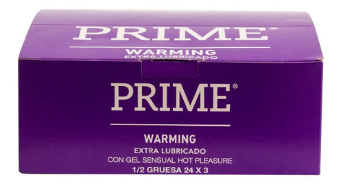 Imagen 10 de 10 de Preservativos Prime Warming X72 Unidades Mayor Temperatura