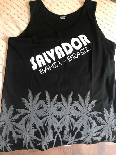 Remera Musculosa Negra Salvador De Bahia Brasil