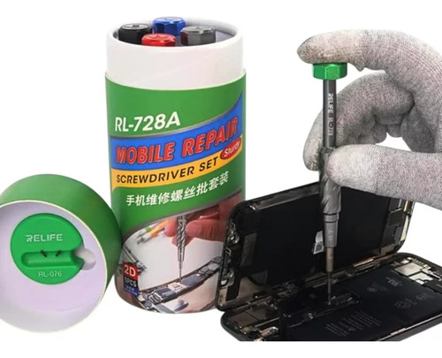 Kit Desarmadores Reparación De Celulares Relife Rl-728a