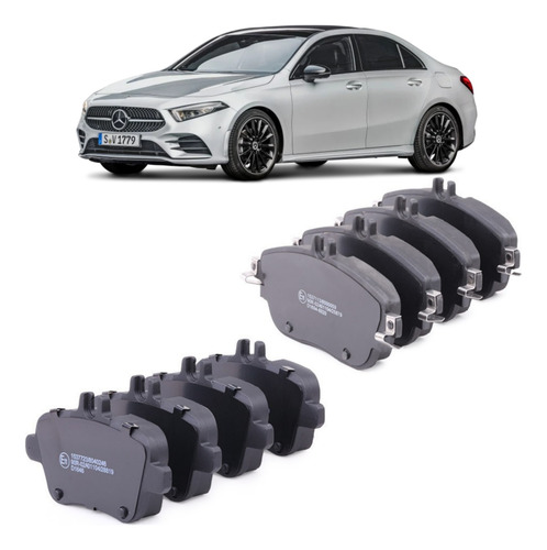 Kit Pastillas De Freno Mercedes Benz A250 Para Las 4 Ruedas