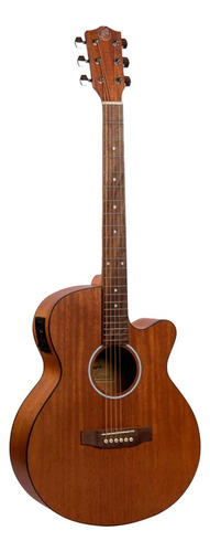 Guitarra Electroacustica Bamboo Ga-40 Mahogany Q Con Funda