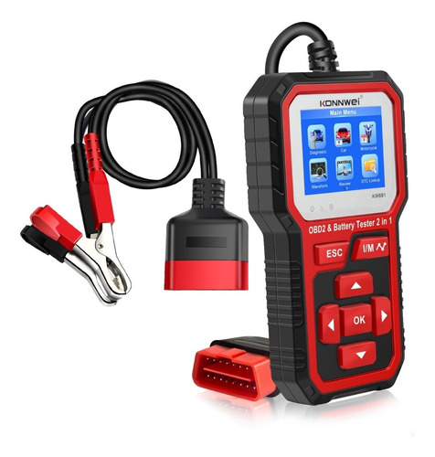 Scanner Automotriz Konnwei 681 + Tester De 6-12v 