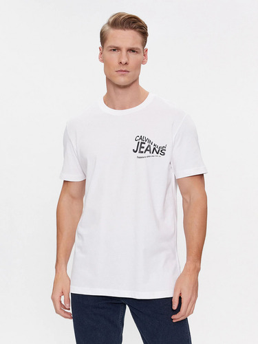 Polera Future Motion Graphic Blanco Calvin Klein
