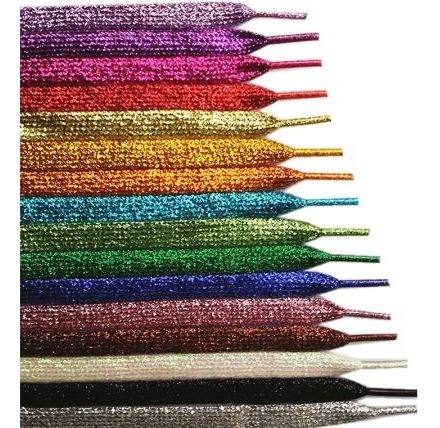 Agujetas Tenis O Zapato Colores Metalicos (café)