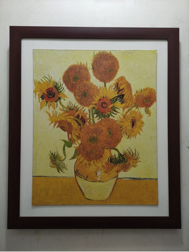 Van Gogh \ Girasoles Litografía Texturizada 50 X 40 Cms