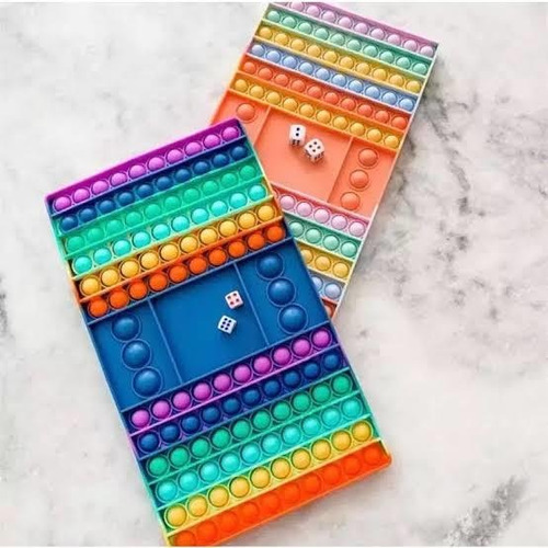 Juego Didáctico Tablero Pop It Con Dados Tamaño Jumbo