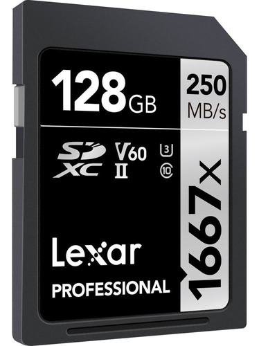 Lexar 1667x - 128 Gb - Profesional - Sdxc Uhs-ll - 250 Mb/s