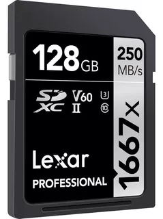 Lexar 1667x - 128 Gb - Profesional - Sdxc Uhs-ll - 250 Mb/s