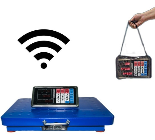 Balanza Digital Romana Inalámbrica 300kg Recargable 