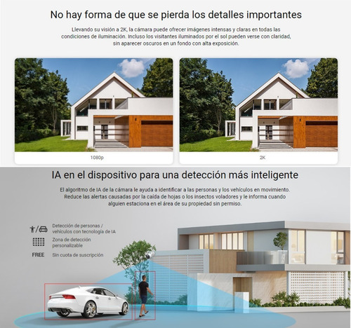 H3 Cámara De Seguridad Inalámbrica Wifi Ezviz 3mp, 2k, Ip67