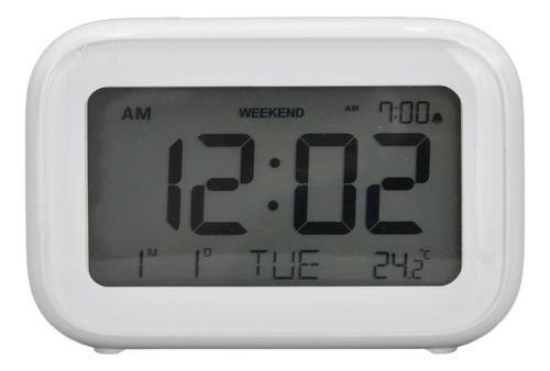Reloj De Mesa Mini Alarma Digital Pantalla Lcd Función Snooz