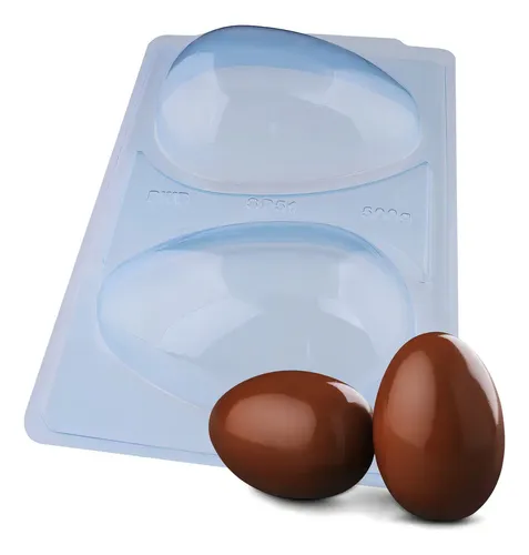 Forma Ovo de Páscoa Acetato e Silicone BWB 500g SP 51