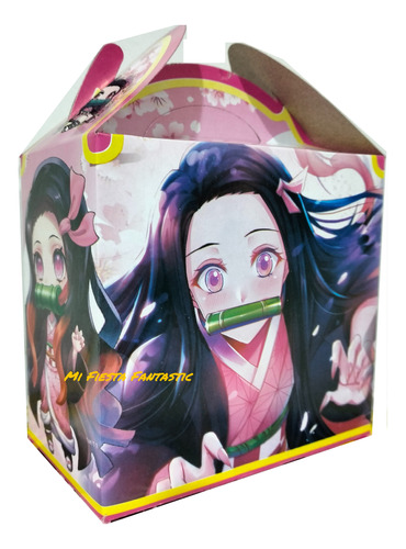 Nezuko Princesa Demon Sla Paq 40 Cajitas Dulceras Bolo Feliz