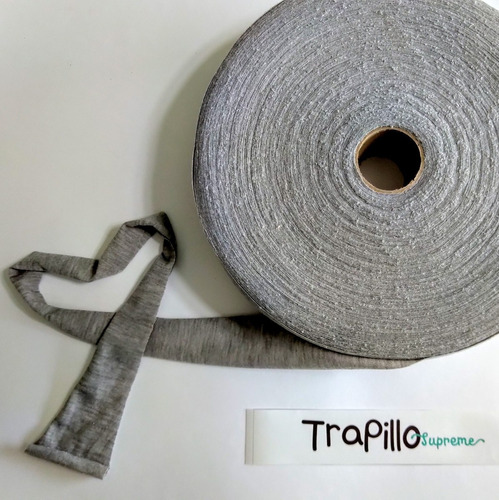Trapillo Supreme Tejido Crochet Tapete Crafts Gris Jas 90mts