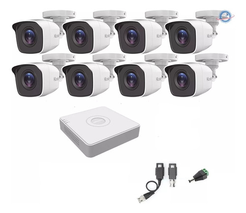 Kit 8 Camaras Hikvision Circuito Cerrado 2mp Disco 3tb