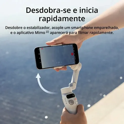 Estabilizador DJI Osmo Mobile 7 para iPhone e Android, tripé