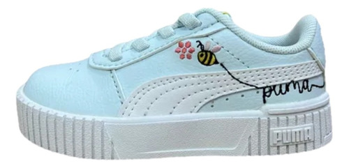 Tenis Puma De Bebe Carina 2.0 Busy Bee Ac Inf Azul 396853 01