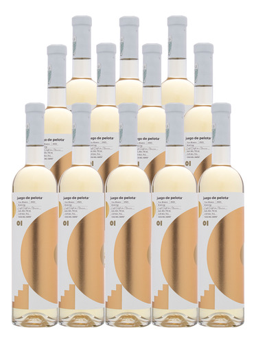 12 Botellas De Vino Blanco Juego De Pelota 01 Riesling 750ml