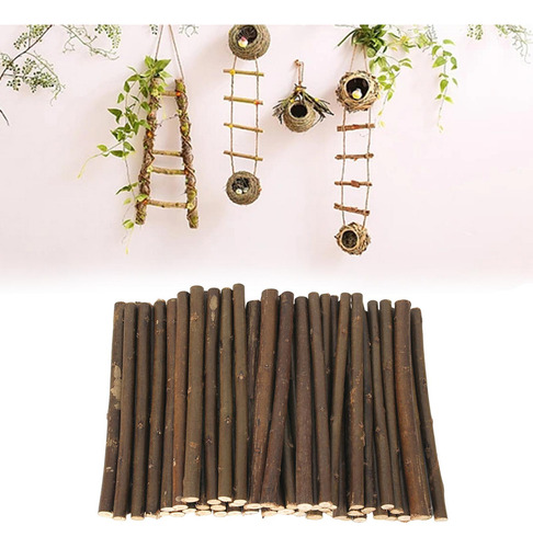 50x Troncos De Madera Adornos Rústicos Ramas Secas Para