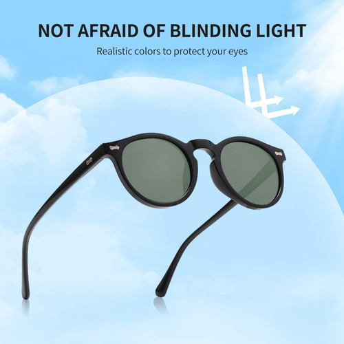 Soogree Gafas De Sol Polarizadas Redondas Para Hombre Y Muje