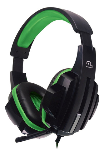 Fone De Ouvido Headset Gamer P2/cabo Nylon Verde