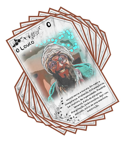 Baralho Tarot Marselhas. Com Significados. 78 Cartas. Mod 5